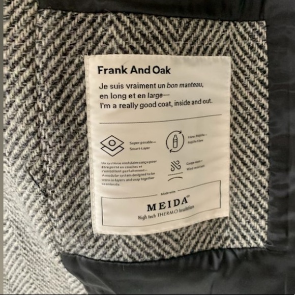 SOLD || Frank & Oak Recycled Wool Coat - Picture 4 of 9